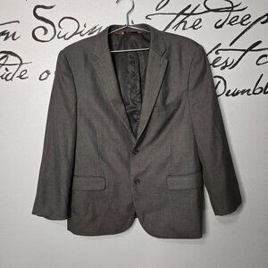 Sergio Martini Superior 150s Charcoal Gray Two Button Front Suit Jacket, 42R